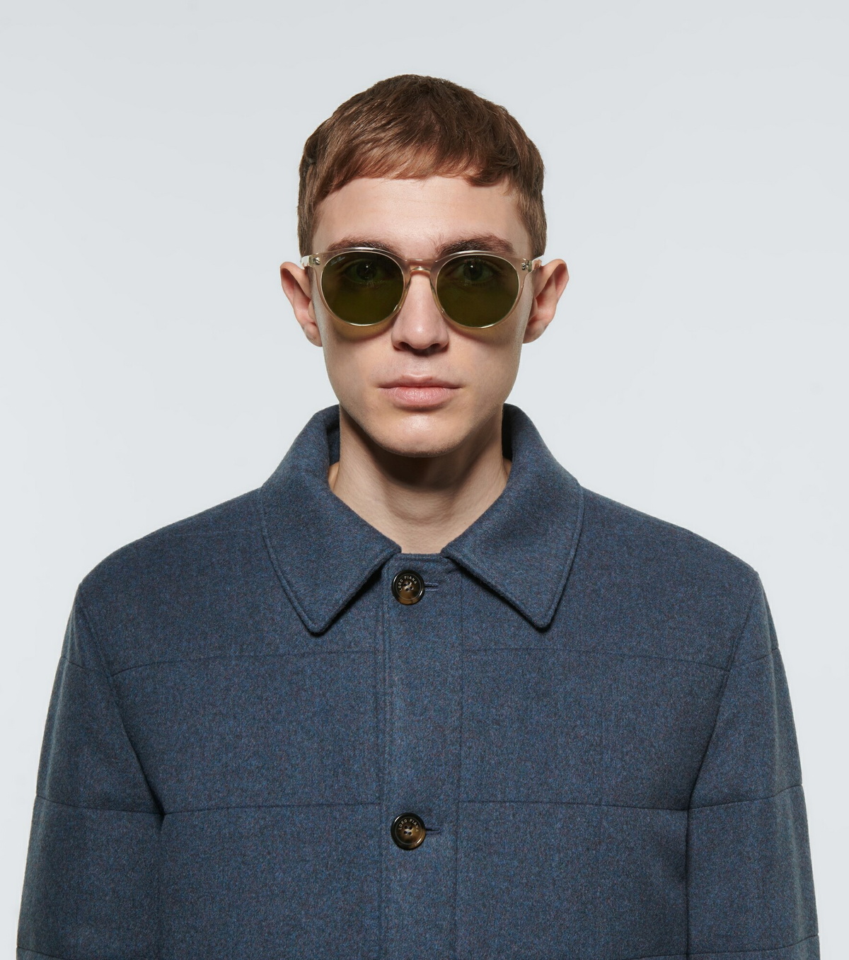 Loro Piana - Maremma round-frame acetate sunglasses
