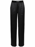 TOM FORD - Logo Silk Satin Pajama Pants