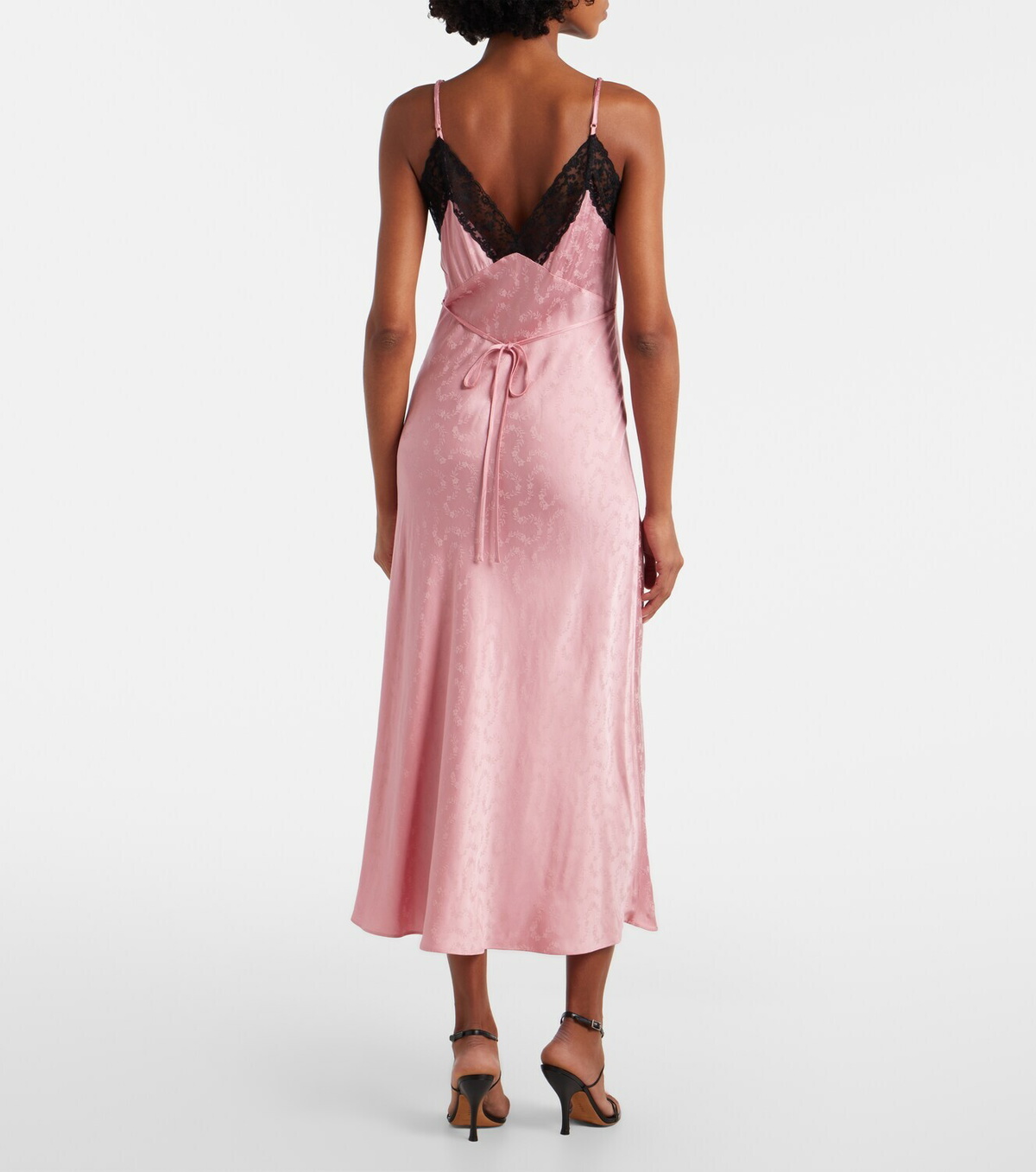 Rixo Alberta floral satin jacquard maxi dress