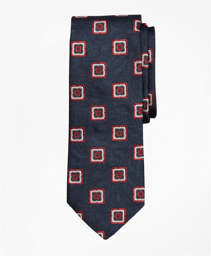 Photo: Brooks Brothers Men's Paisley Medallion Tie | Navy