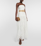 Zimmermann Vacay belted cotton lace maxi dress