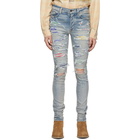 AMIRI Indigo Rainbow Patch Jeans