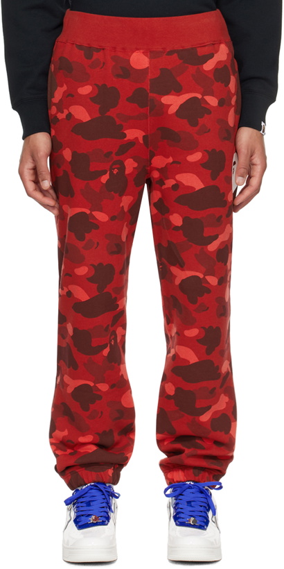 Photo: BAPE Red Camo Lounge Pants