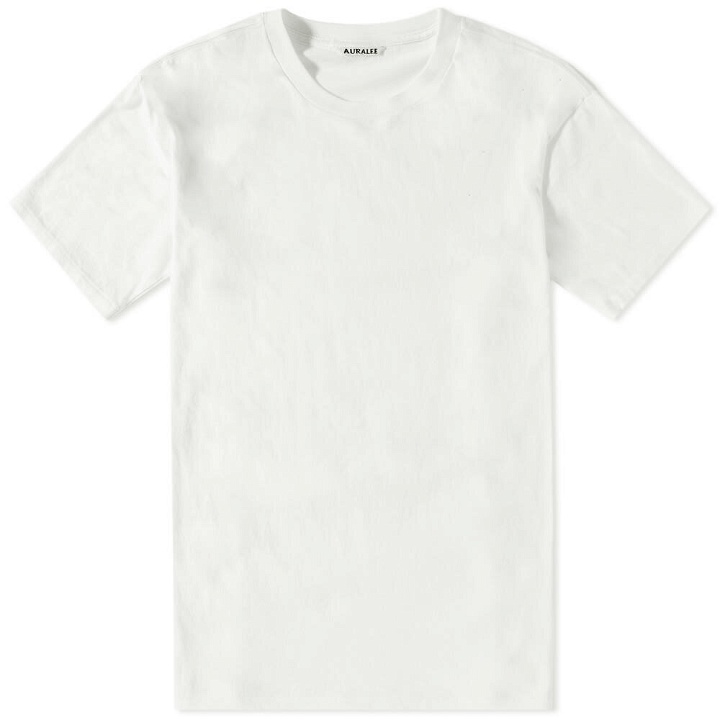 Photo: Auralee Men's Seamless Crew T-Shirt in White