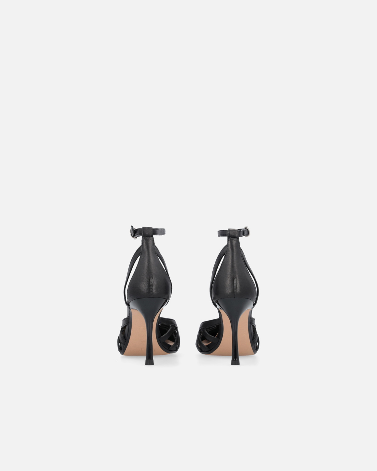Pinko Pointed Toe Pumps With Heel And Strap Limo Black