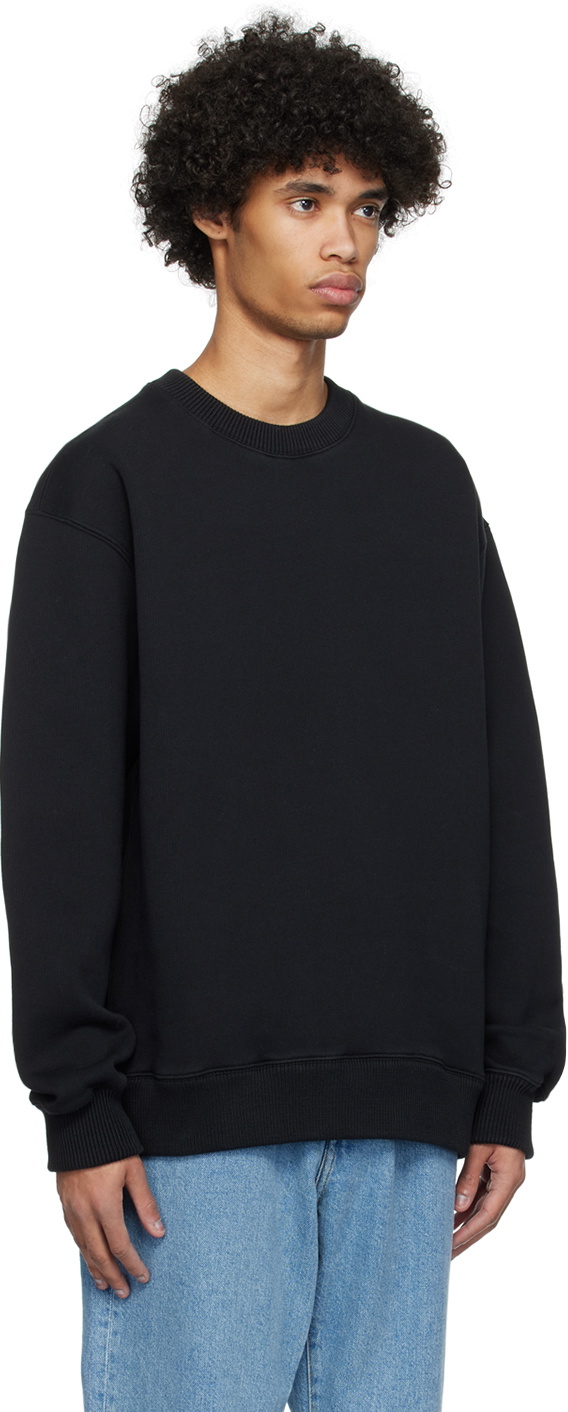 Róhe Black Crewneck Sweatshirt