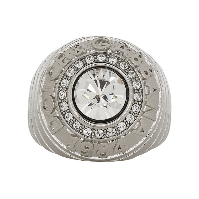 Photo: Dolce and Gabbana Silver Logo Ring