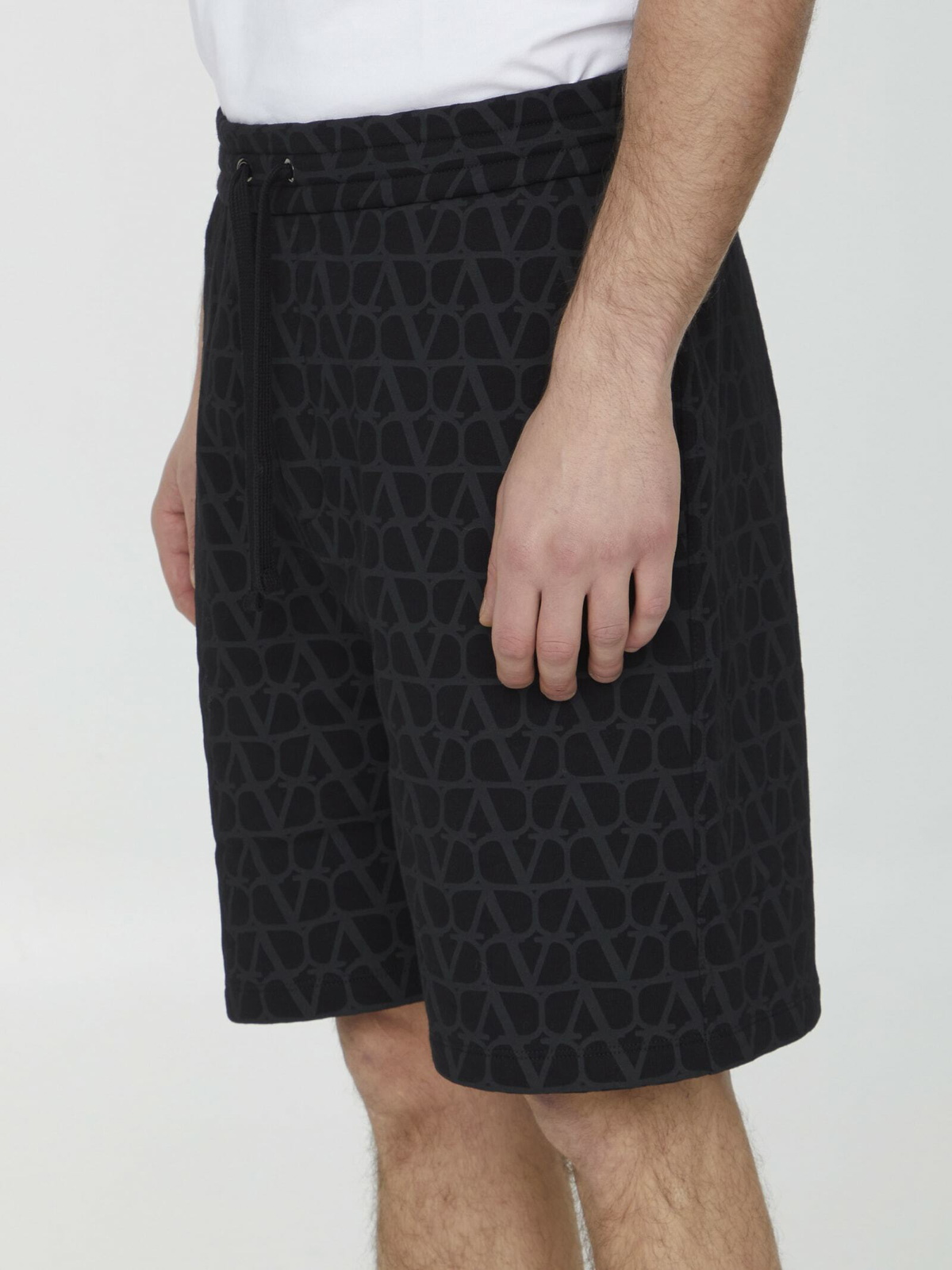 Valentino Toile Iconographe Cotton Bermuda Shorts