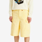 Late Checkout Men's Faded Cargo Shorts in Yellow