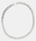 Rainbow K Link 14kt white gold necklace with diamonds