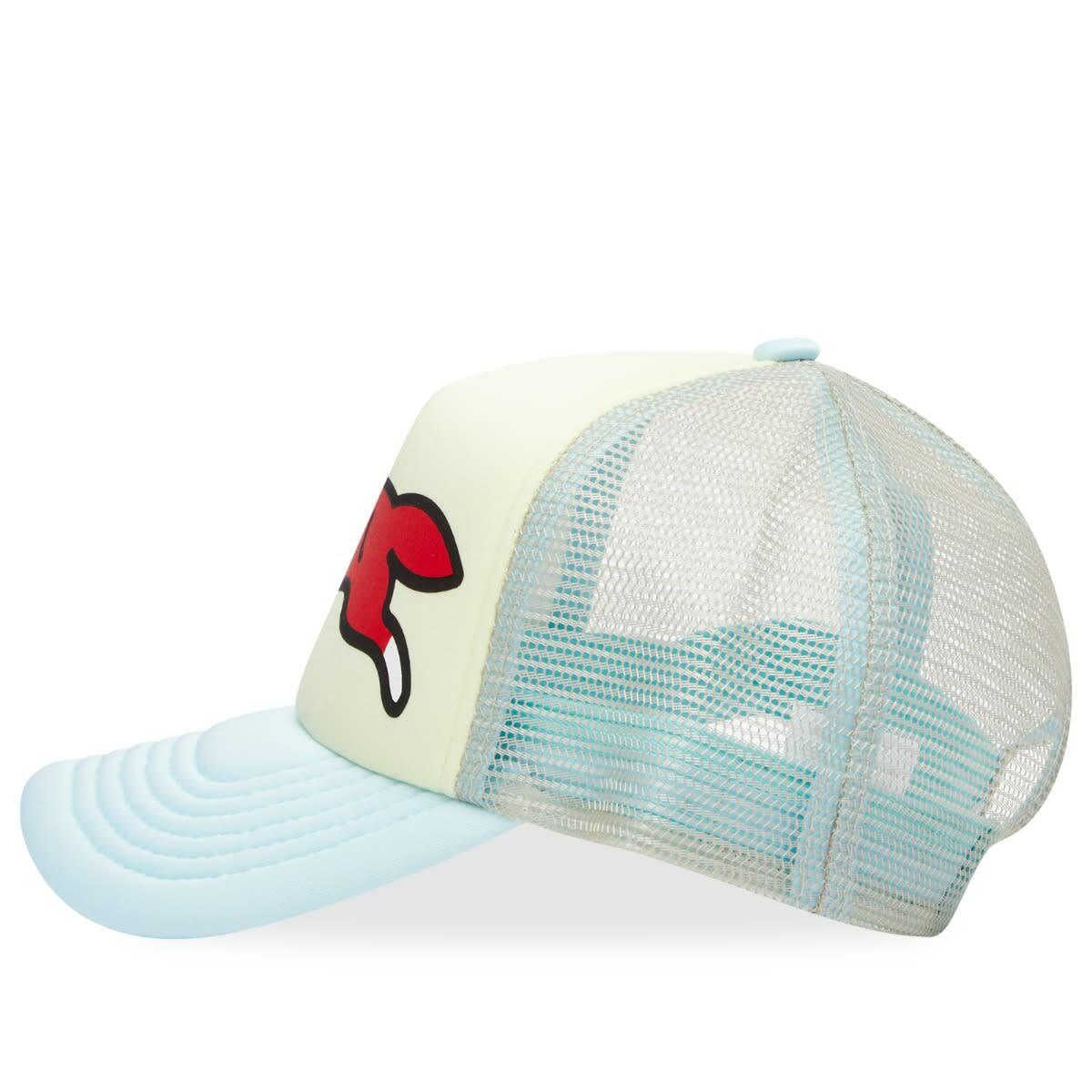 ICECREAM Men's Running Dog Trucker Cap in Ecru 