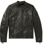 Belstaff - V Racer Slim-Fit Leather Biker Jacket - Green