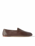 Loro Piana - Anton Walk Leather Loafers - Brown
