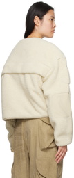 Entire Studios Off-White Fluffy Jacket