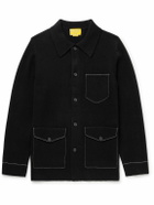 Guest In Residence - Industry Topstitched Cashmere Jacket - Black