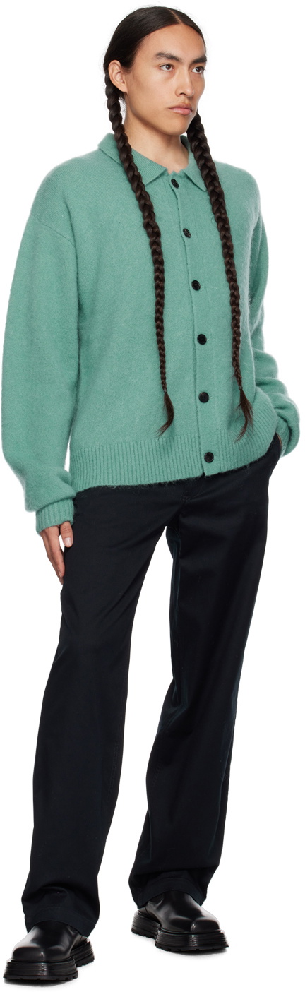 WYNN HAMLYN Blue Buttoned Cardigan
