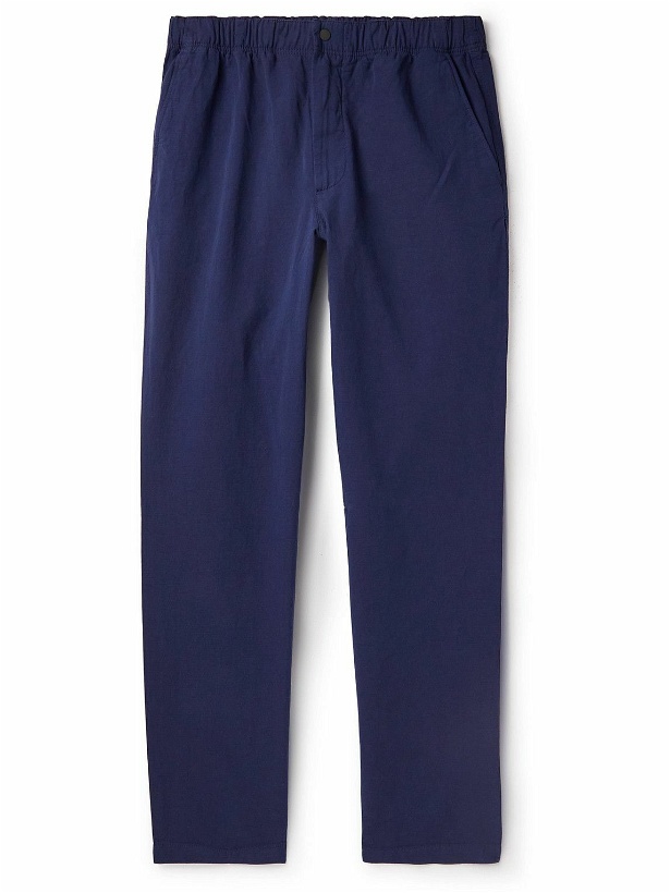 Photo: Norse Projects - Straight-Leg Cotton and Linen-Blend Trousers - Blue