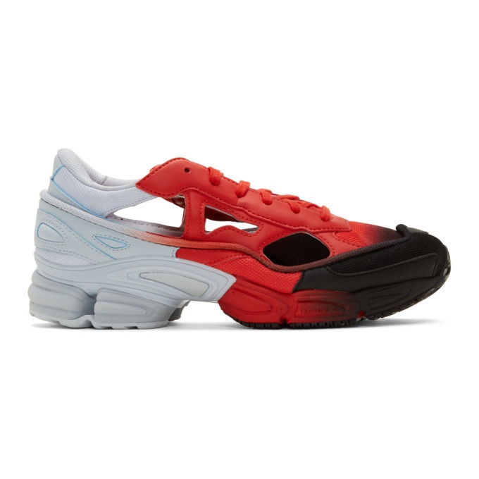 Photo: Raf Simons Red and Blue adidas Originals Edition Replicant Ozweego Sock Pack Sneakers