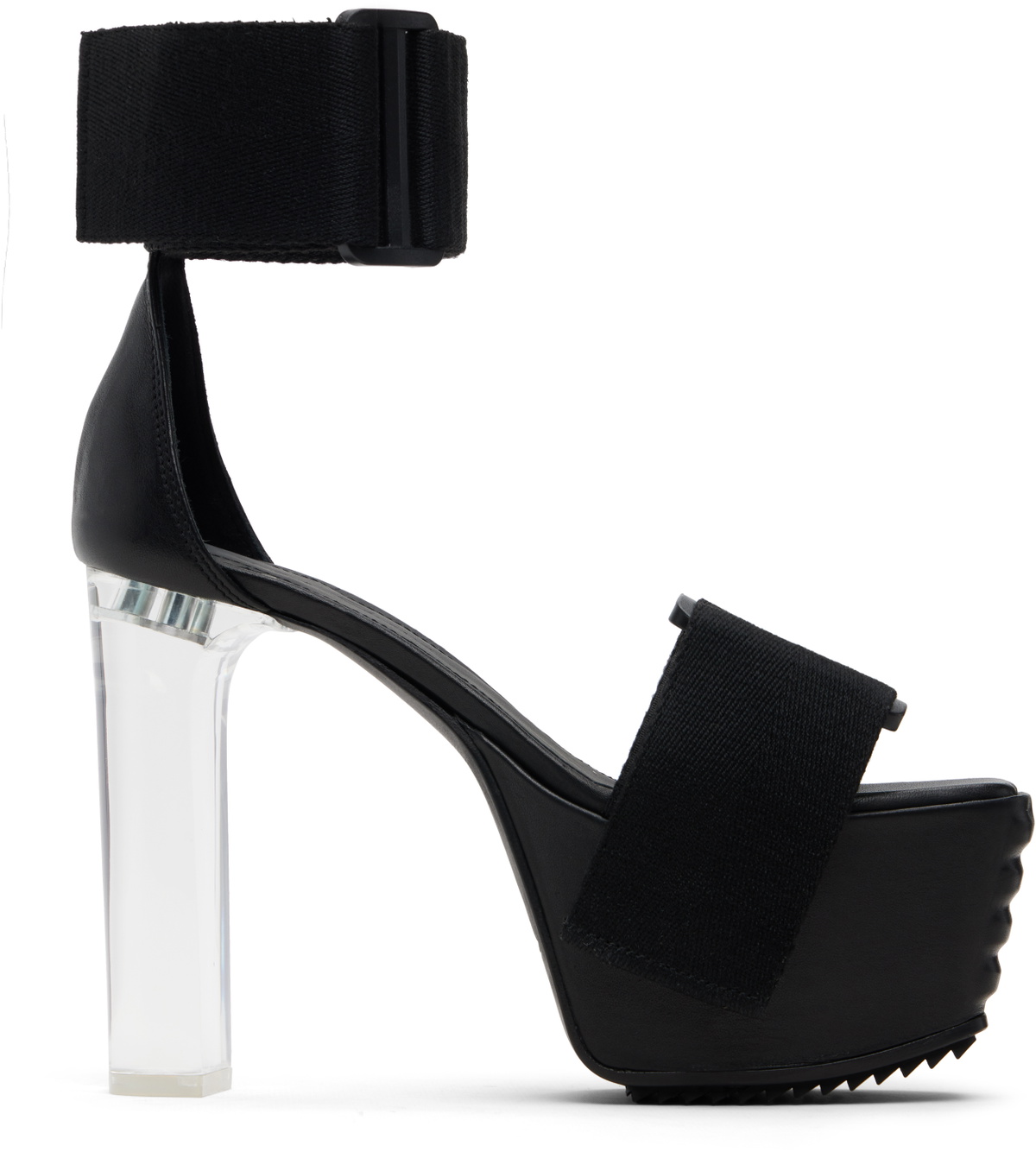 Rick Owens Black Hollywood Mega Tractor Heeled Sandals Rick Owens Rick Owens Black Hollywood Mega Tractor Heeled Sandals Rick Owens