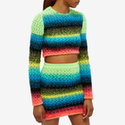AGR Women's Lace Mohair Top in Multi