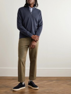 Massimo Alba - Danny Cashmere Half-Zip Sweater - Blue