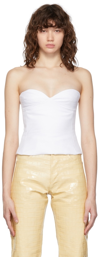 Photo: Khaite White Prim Bustier