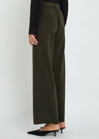 Eileen Fisher Wide-leg Jersey Trousers Dark Grey