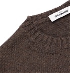Saman Amel - Slim-Fit Merino Wool Sweater - Brown