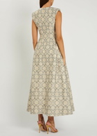 Huishan Zhang Kyle Floral-jacquard Cotton-blend Maxi Dress Grey