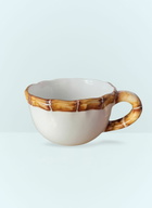 Les-Ottomans Set Of Two Bamboo Cappuccino Cups