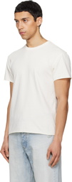 TONYWACK Off-White Garment Dyed Raw Edge T-shirt