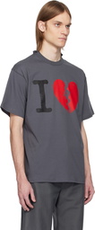 Magliano Gray 'I Suffer' Short Sleeve T-shirt