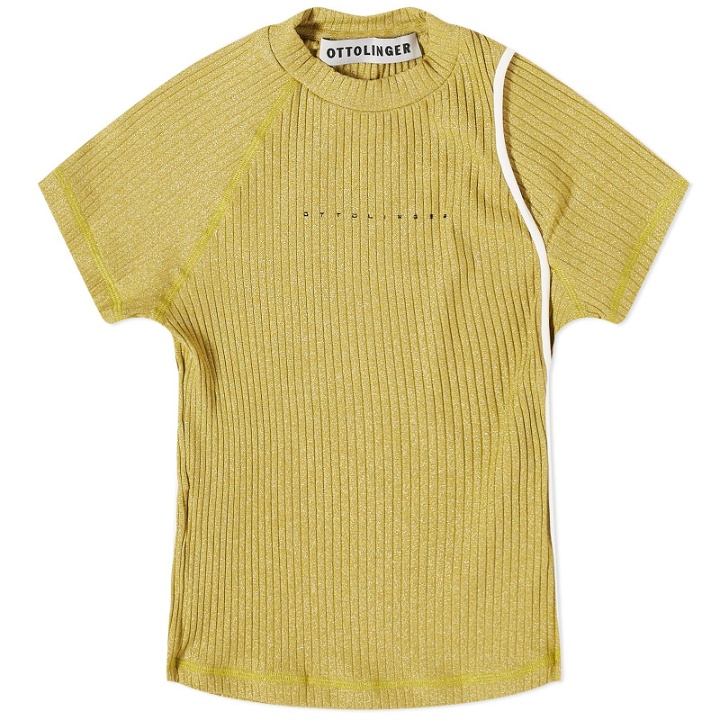Photo: Ottolinger Women's Lurex T-Shirt in Gold