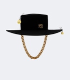 Ruslan Baginskiy Chain-detail wool felt fedora