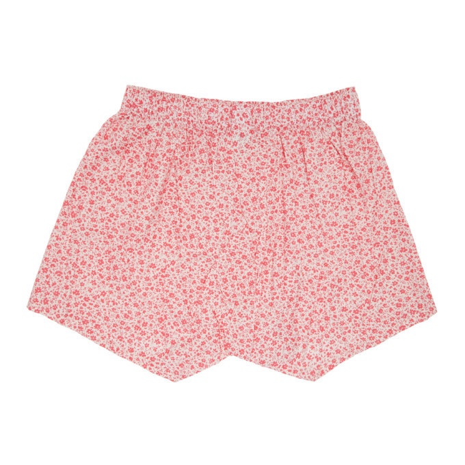 Druthers Pink and White Micro Floral Boxers Druthers