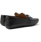 TOD'S - City Full-Grain Leather Driving Shoes - Black
