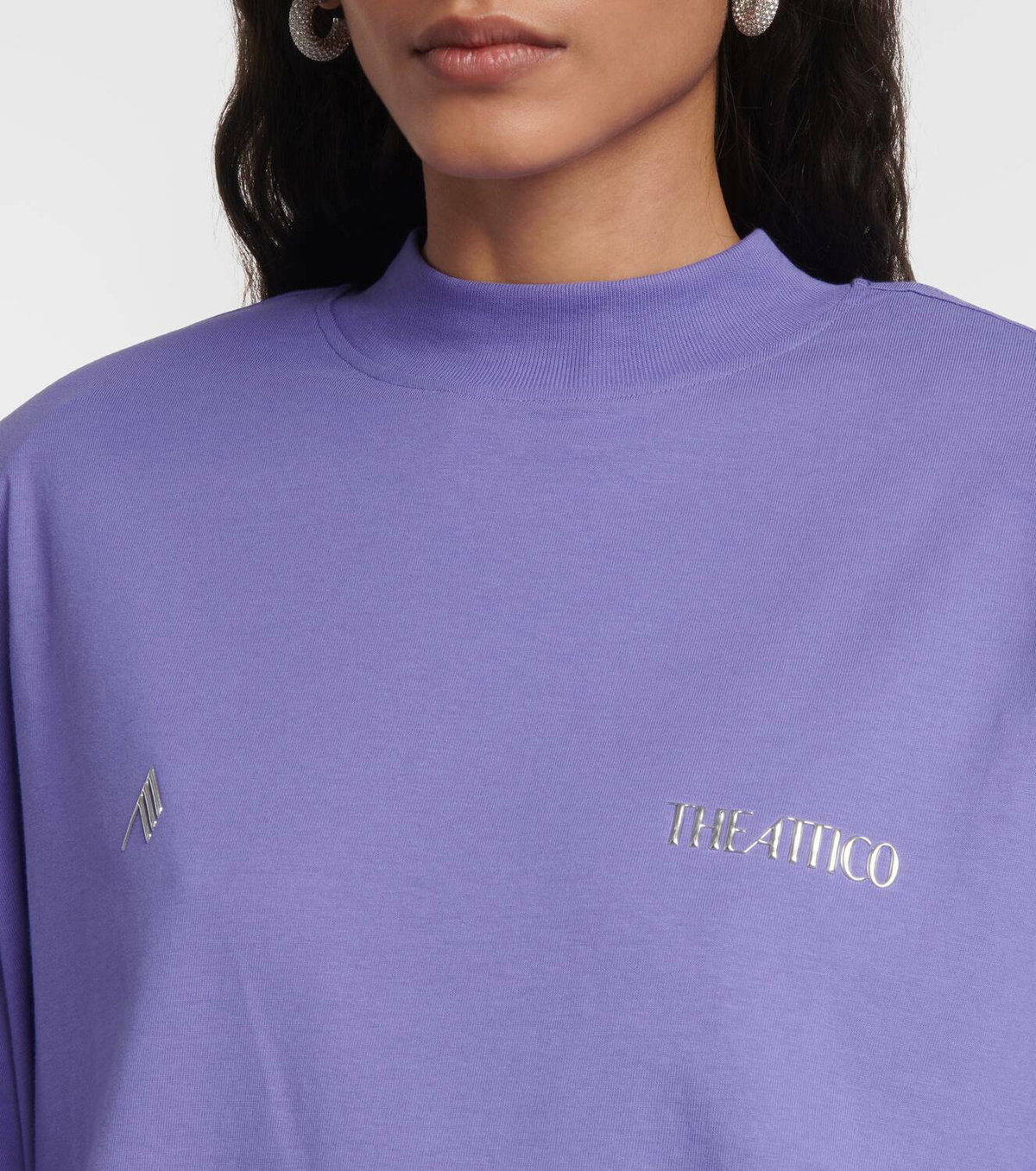 The Attico Kilie printed cotton jersey T-shirt The Attico