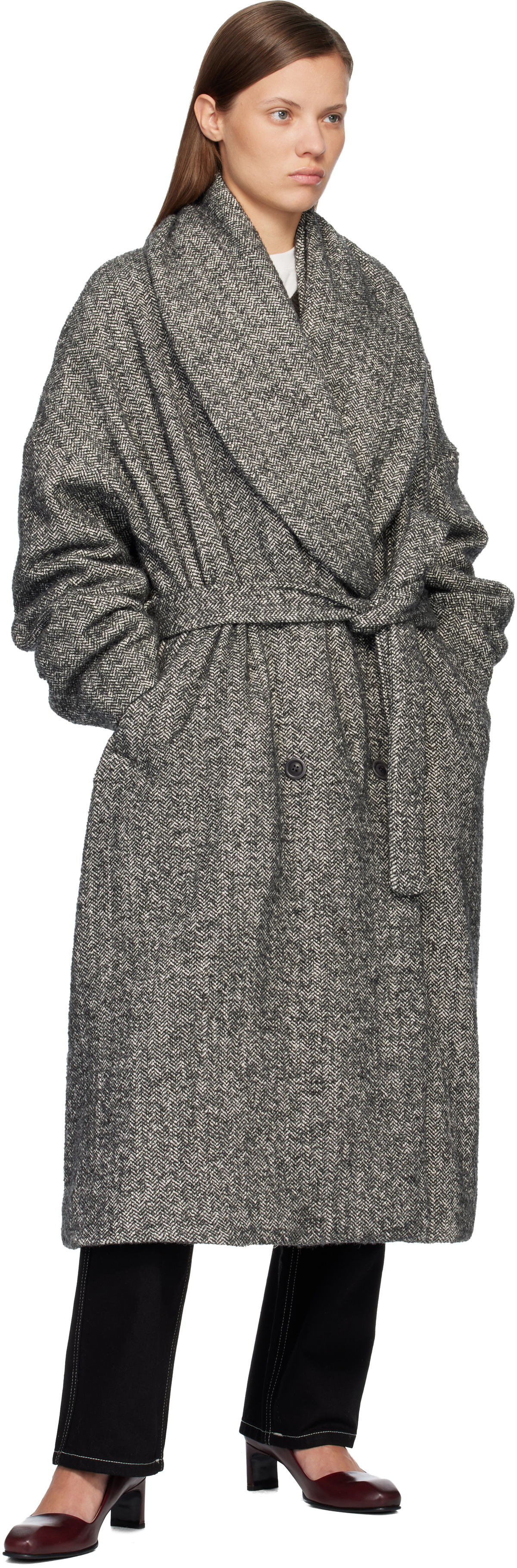 CASEY CASEY Gray Great Coat