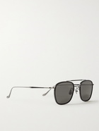 Matsuda - Aviator-Style Ruthenium and Acetate Sunglasses