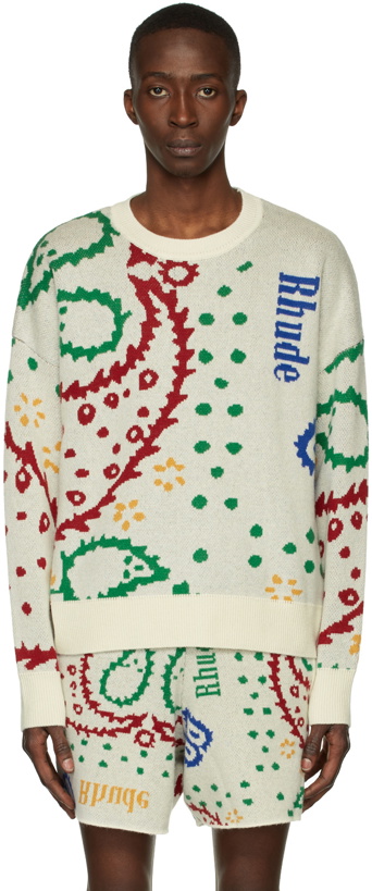 Photo: Rhude Off-White Bandana Sweater