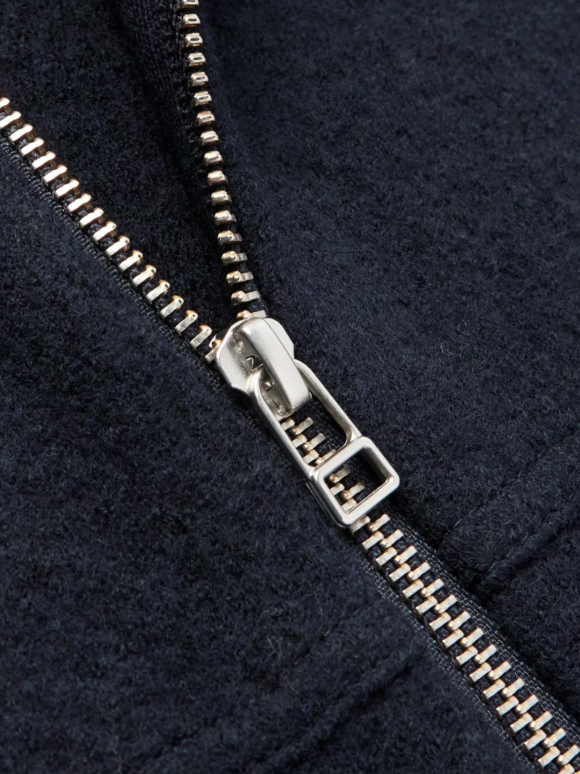 NN07 - Isak Boiled Merino Wool Jacket - Blue NN07