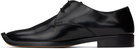 Bottega Veneta Black Comma Lace-Up Derbys