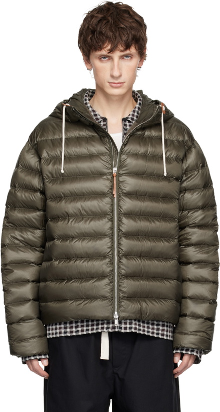 Photo: Jil Sander Khaki Hooded Down Jacket