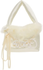 ORIENS Off-White Bone Puff Top Handle Bag
