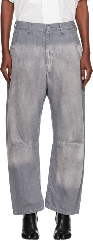 Photo: Y's Gray U-Wide Jeans