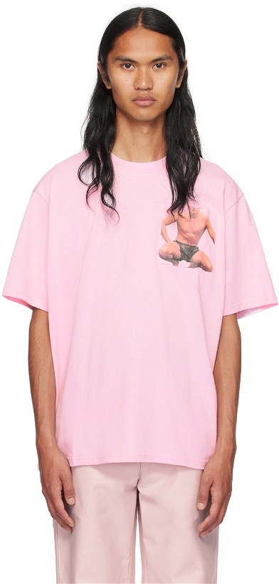 Photo: JW Anderson Pink Chest Pocket T-Shirt