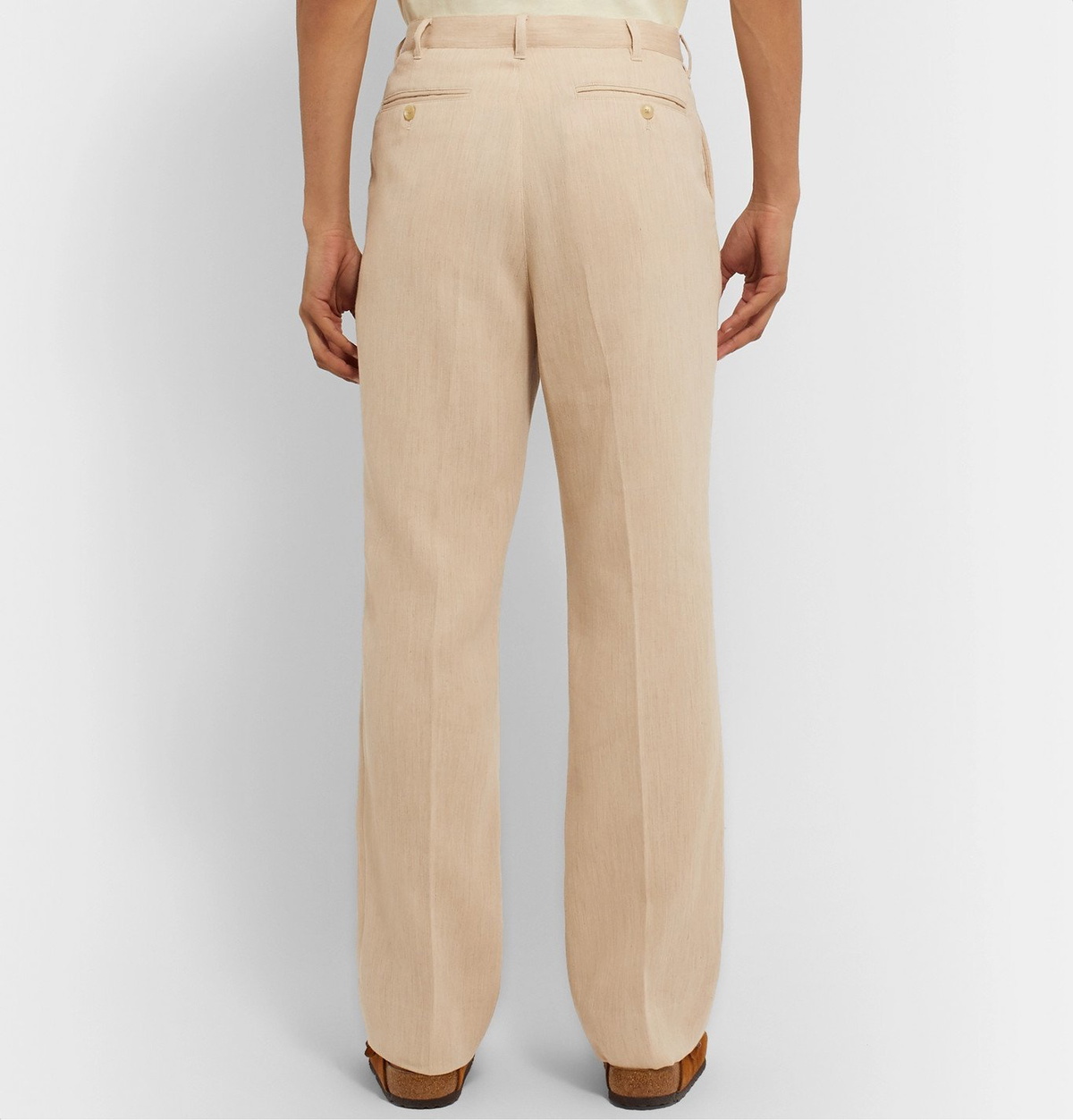 Auralee - Double-Faced Cotton and Camel Hair-Blend Trousers