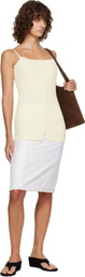 LE17SEPTEMBRE Off-White Millie Knit Sleeveless Top