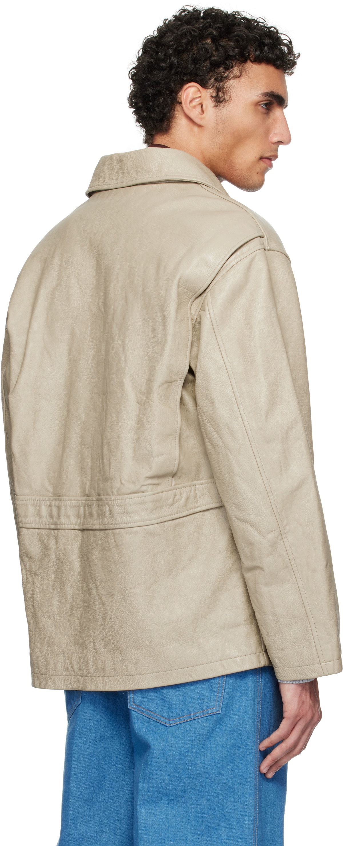 [RECTO] / ☆ 25SS VINTAGE WASHING LEATHER CHORE JACKET RECTO Beige Vintage Washing Leather Chore Jacket Recto