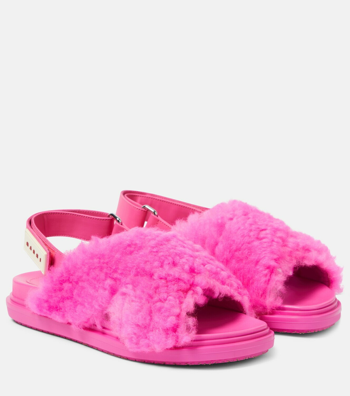 Marni Fussbett shearling sandals Marni